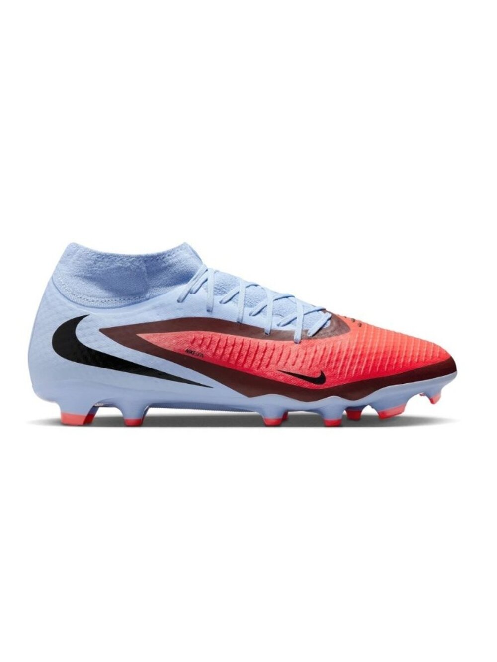 Sz 9 Nike Phantom 6 High Academy FG/MG Mens Soccer Blue Crimson HQ2278-400